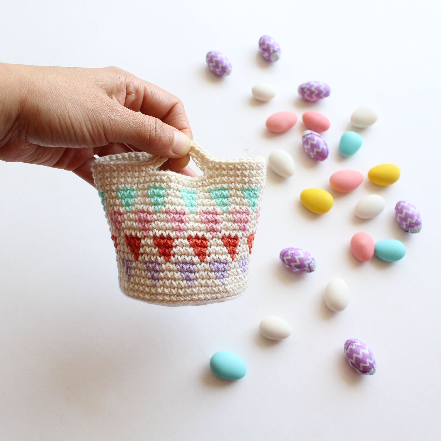 Patrón Cesta Crochet Tapestry (de regalo)